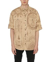 DSquared² - Graphic-printed Buttoned Shirt - Lyst