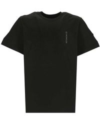 Moncler - Logo Cotton Jersey T-Shirt - Lyst