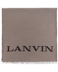 Lanvin - Scarf With Logo - Lyst