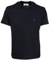 Ami Paris - Paris Short-sleeved Crewneck T-shirt - Lyst