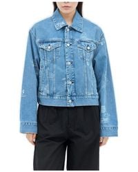 Carhartt - Stamp Graphic Printed Denim Jacket - Lyst
