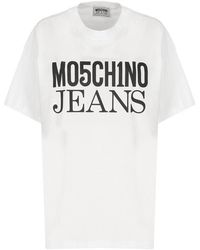 Moschino - Jeans Logo Printed Crewneck T-shirt - Lyst