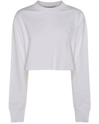 Stella McCartney - S-wave Crewneck Cropped Sweatshirt - Lyst