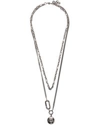 Alexander McQueen Layered Chain Link Necklace - Metallic