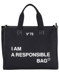 V73 - Responsability Bis Logo Printed Tote Bag - Lyst