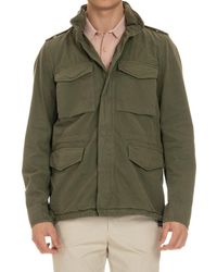Aspesi - Logo Patch Military Style Jacket - Lyst