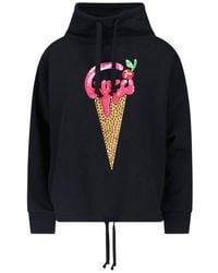 Gucci - Glitter Embroidery Hoodie - Lyst