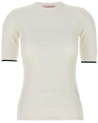 Valentino - Toile Iconographe Crewneck Knitted Top - Lyst