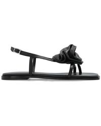 Vic Matié - Floral Applique Singback Sandals - Lyst