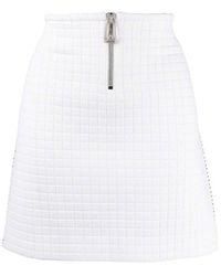 Bottega Veneta - Contrast Stitching Mini Skirt - Lyst