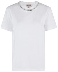 Semicouture - Embellished T-Shirt - Lyst
