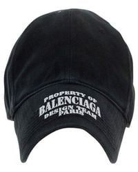 Balenciaga - Logo Embroidered Cap - Lyst