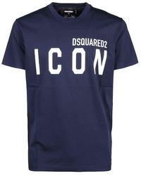 DSquared² Icon Print T-shirt - Blue