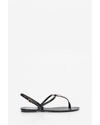 Max Mara M Plaque Sandals - Black
