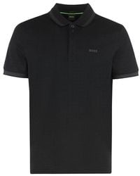 BOSS - Button Detailed Short-Sleeved Polo Shirt - Lyst