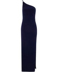 Ralph Lauren - One-Shoulder Embellished Maxi Dress - Lyst