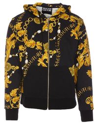 Versace - Baroque-printed Zipped Hooded Jacket - Lyst