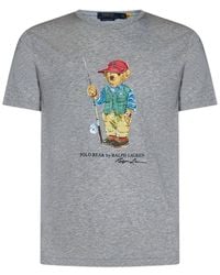Polo Ralph Lauren - Polo Bear Printed Crewneck T-shirt - Lyst