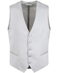 Tagliatore - V-Neck Buttoned Tailored Waistcoat - Lyst