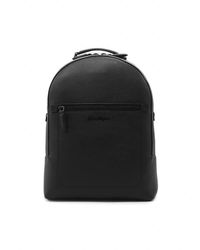 Ferragamo - Logo Embroidered Zipped Backpack - Lyst