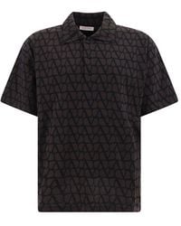 Valentino - Toile Iconographe Printed Polo Shirt - Lyst