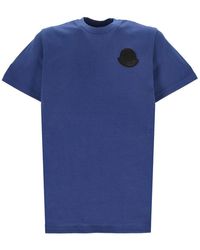 Moncler - Logo Patch Crewneck T-shirt - Lyst