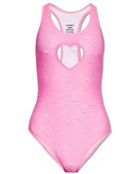Vetements - Cut-out Detailed Sleeveless Swimsuit - Lyst