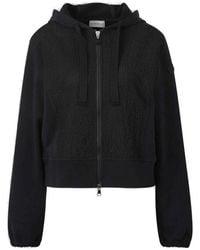 Moncler - Plush Hooded Cardigan - Lyst