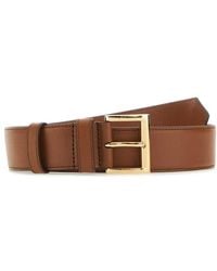 Prada - Buckle-fastened Leather Belt - Lyst