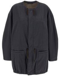 Lemaire - Drawstring Crewneck Parka - Lyst