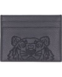 KENZO - Logo Embroidered Card Holder - Lyst