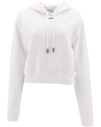 Off-White c/o Virgil Abloh Cropped Hoodie - White