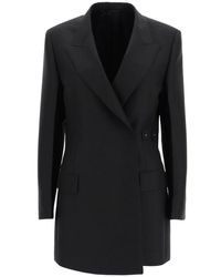 Prada - Single-Breasted Pea Coat - Lyst