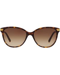 Burberry Cat Eye Frame Sunglasses - Brown