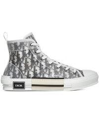 Dior B23 Oblique High-top Sneakers - White