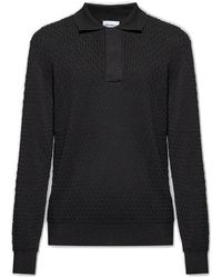 Ferragamo - Long-sleeved Polo Shirt - Lyst