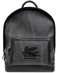 Etro - Backpack With Logo, - Lyst