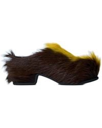 Dries Van Noten - Shearling Slip-On Clogs - Lyst