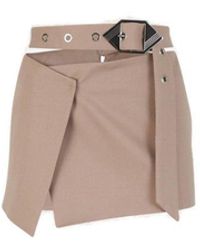 The Attico - Belt Mini Skirt - Lyst