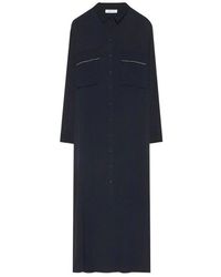 Fabiana Filippi - Buttoned Long-sleeved Maxi Shirt Dress - Lyst