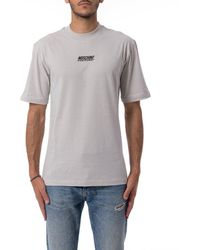 Moschino - Logo Embroidered Crewneck T-shirt - Lyst