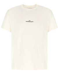 Maison Margiela - Ivory Cotton T-shirt Uomo - Lyst