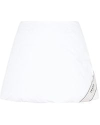 Prada - Padded Cotton Miniskirt - Lyst