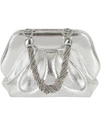THEMOIRÈ - Gea Ruched Chain-Linked Tote Bag - Lyst