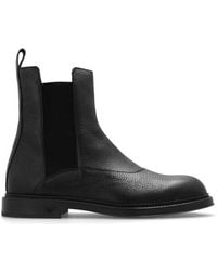 Emporio Armani - Round-Toe Ankle Boots - Lyst