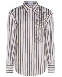 Brunello Cucinelli - And Cotton Shirt - Lyst