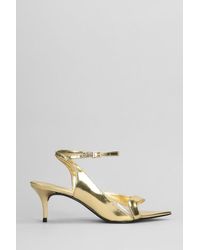 SCHUTZ SHOES - Metallic Slingback Sandals - Lyst
