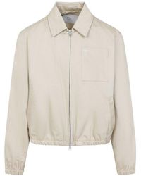 Ami Paris - Classic Adc Zipped Cotton Jacket - Lyst