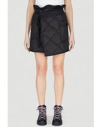 Moncler Quilted Wrap Skirt - Black