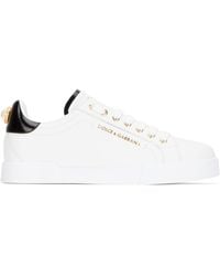 Dolce & Gabbana Logo-embellished Low-top Sneakers - White